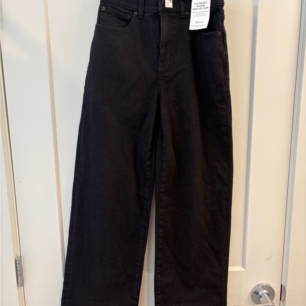 Madewell Black Flare & Wide Leg Jeans